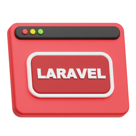 Laravel-Website  3D Icon
