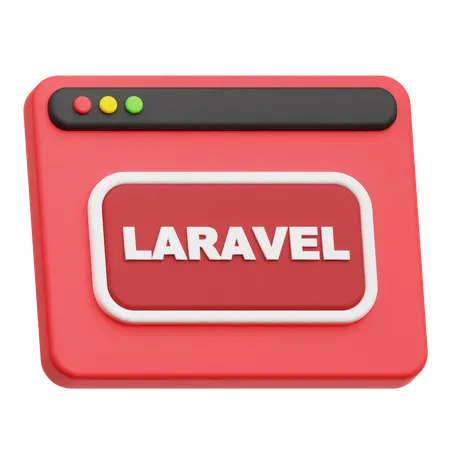 Laravel Website  3D Icon