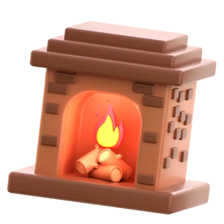 Lareira  3D Icon