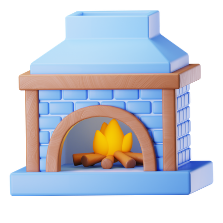 Lareira  3D Icon