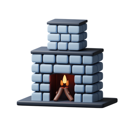 Lareira  3D Icon