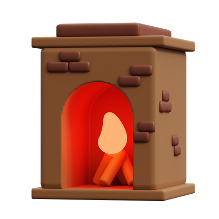 Lareira  3D Icon