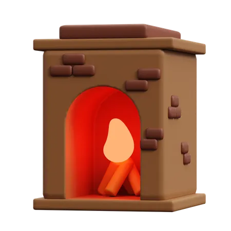 Lareira  3D Icon