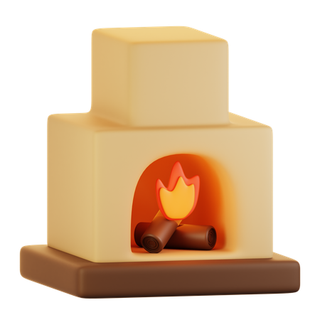 Lareira  3D Icon