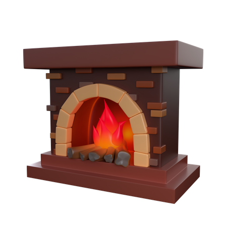 Lareira  3D Icon