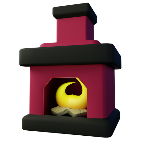 Lareira  3D Icon