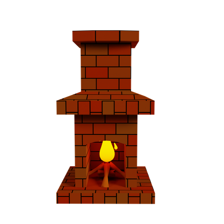 Lareira  3D Icon