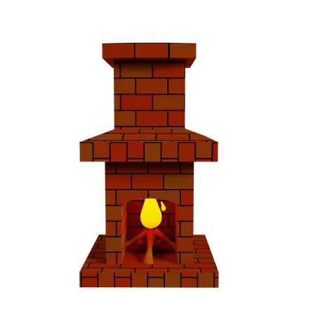 Lareira  3D Icon