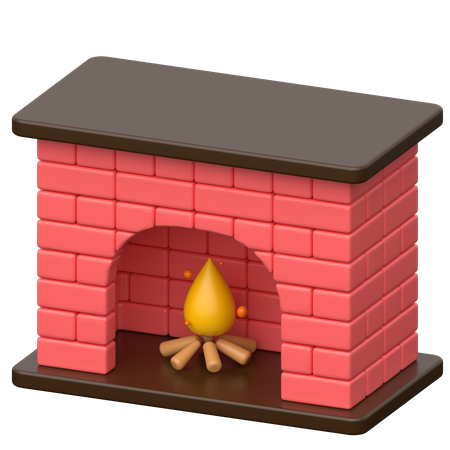 Lareira  3D Icon