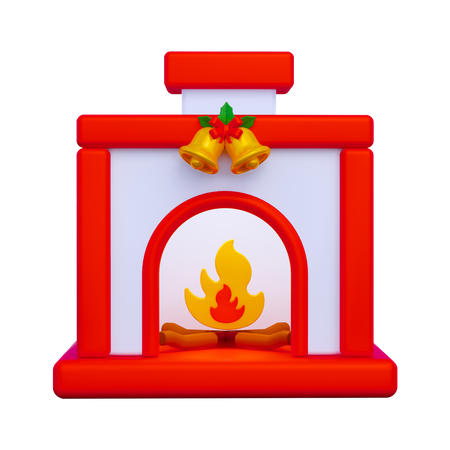 Lareira de natal  3D Icon