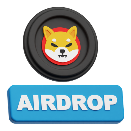 Largage aérien de shiba inu  3D Icon