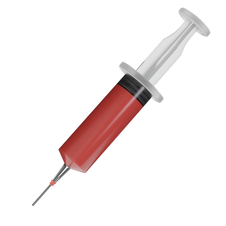 Large Injection Syringe  3D Icon