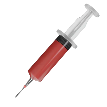 Large Injection Syringe  3D Icon