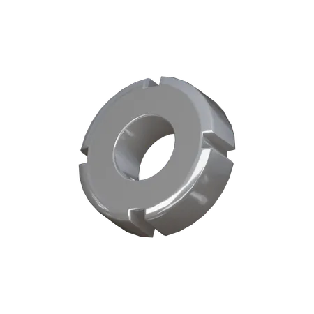 Large Lock nut  3D Icon