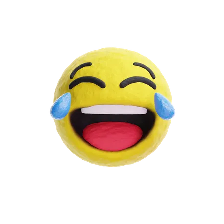 Emoji larme de joie  3D Logo