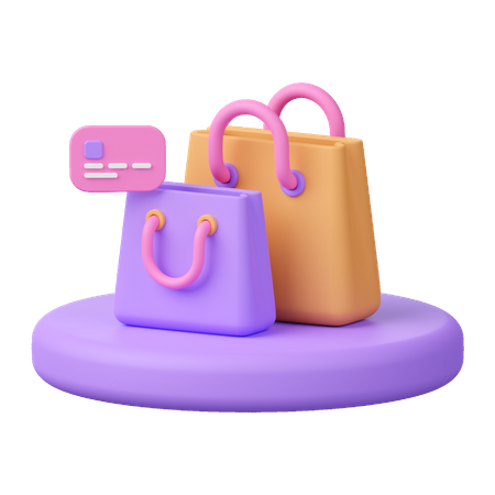 Las compras en línea  3D Icon
