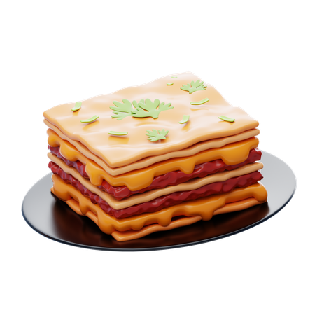 Lasagna  3D Icon