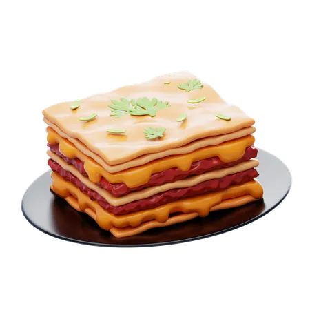 Lasagna  3D Icon