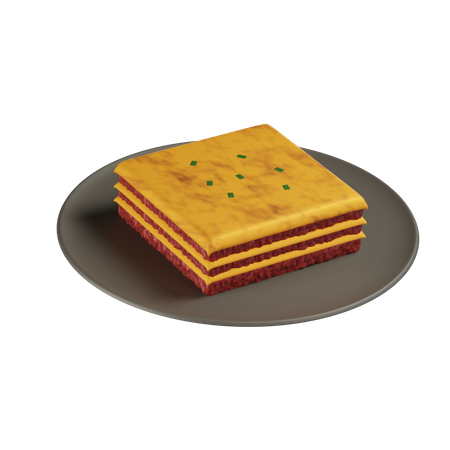 Lasagna  3D Icon