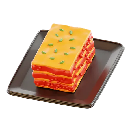 Lasagna  3D Icon