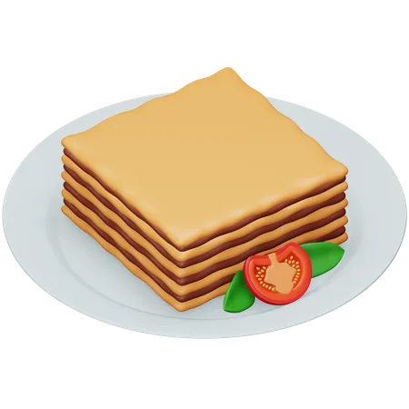 Lasagna  3D Icon