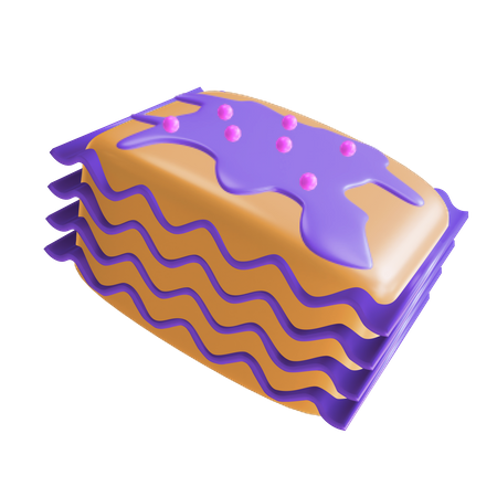 Lasagne  3D Illustration