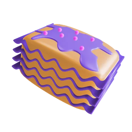Lasagne  3D Illustration