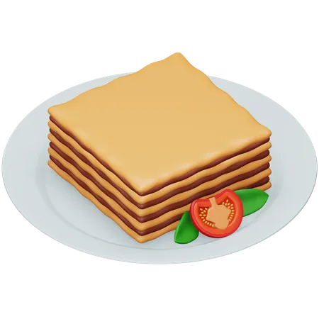Lasagne  3D Icon