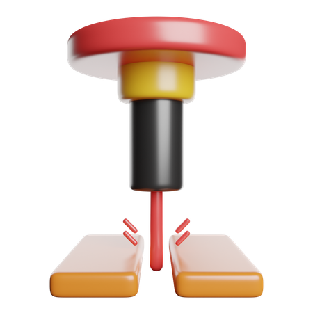 Laser Drill  3D Icon