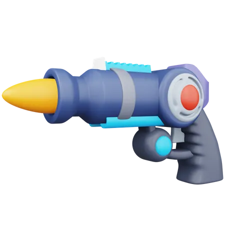 Laser Gun 3D Icon