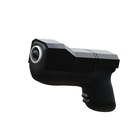 Laser Gun 3D Icon