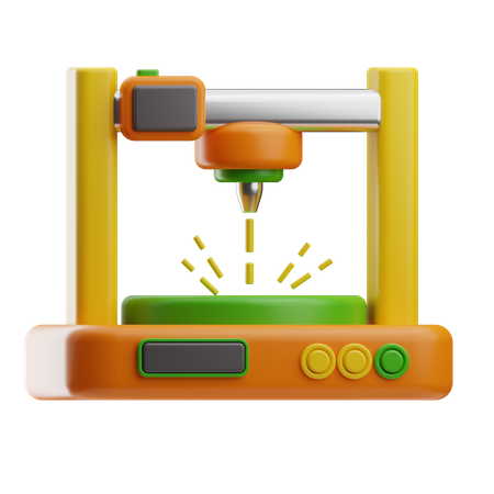 Laser Printer  3D Icon
