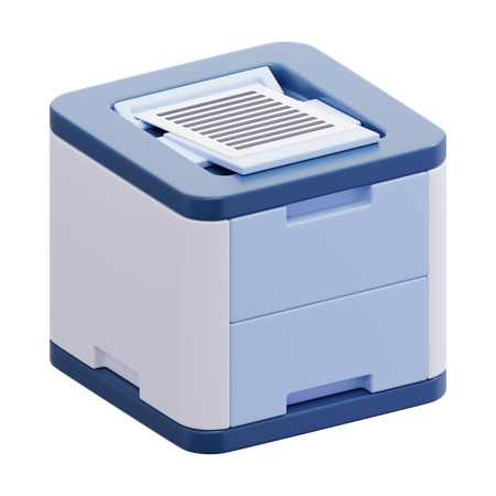 Laser Printer  3D Icon