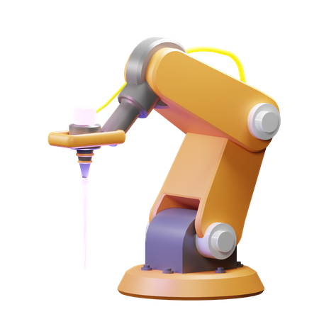 Laser robótico  3D Icon