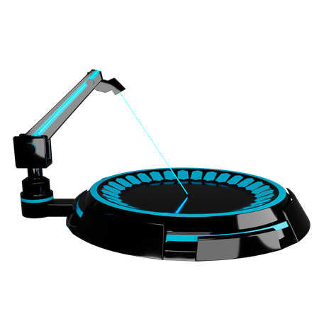 Laserschneider  3D Illustration