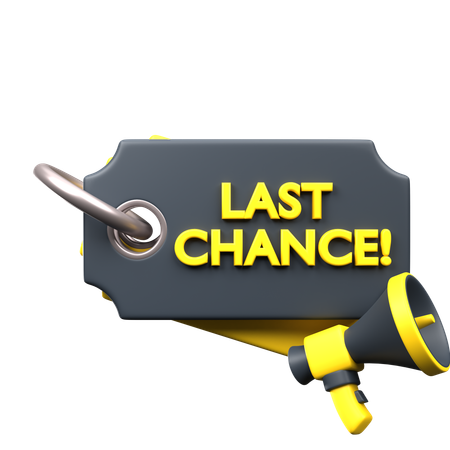 Last Chance Deal Tag  3D Icon