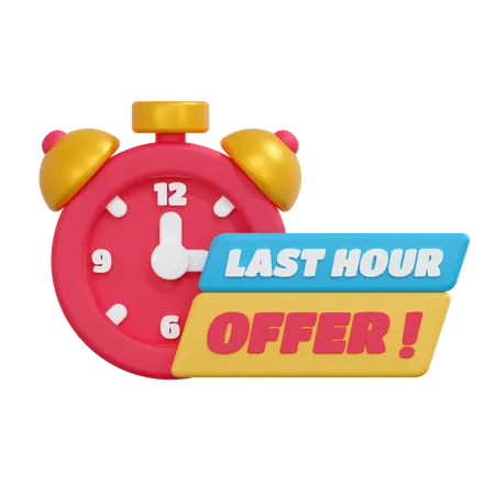 Last Hour Offer  3D Icon