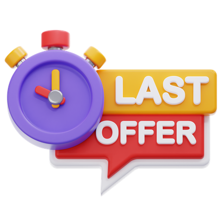 Last Offer  3D Icon