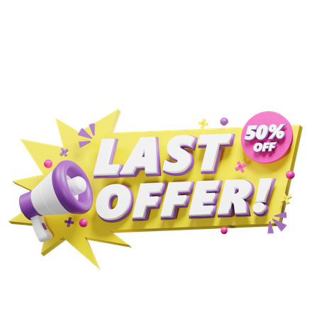 Last-Offer  3D Icon