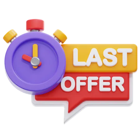 Last Offer  3D Icon