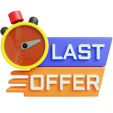 Last Offer  3D Icon