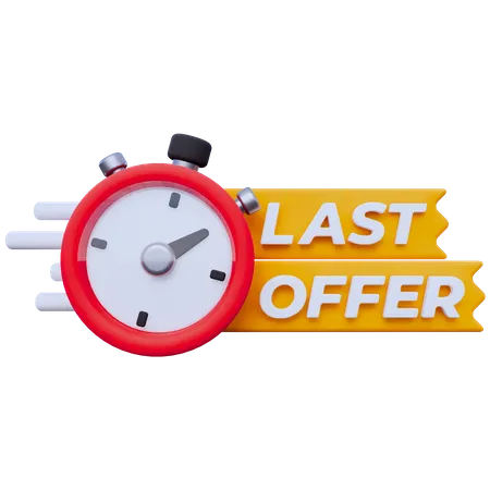 Last Offer  3D Icon