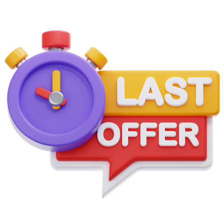 Last Offer  3D Icon