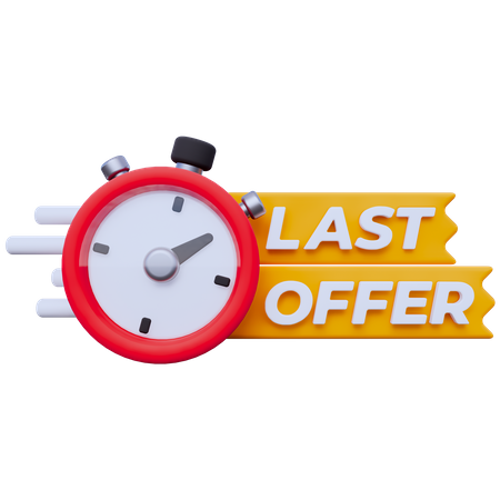 Last Offer  3D Icon