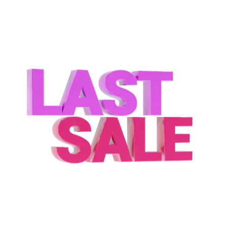 Last sale  3D Icon