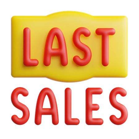 Last Sale Badge  3D Icon