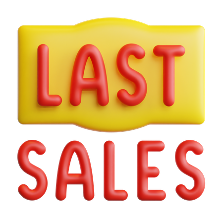 Last Sale Badge  3D Icon