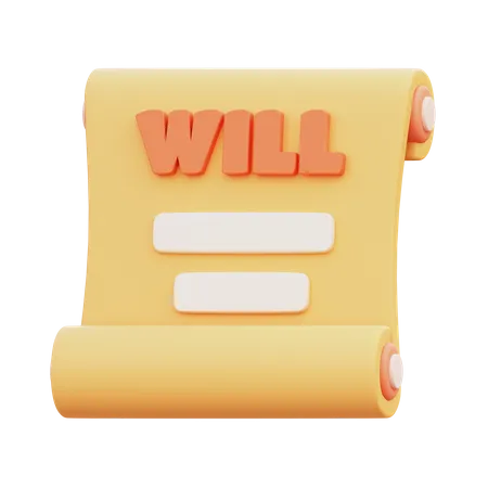 Last Will  3D Icon