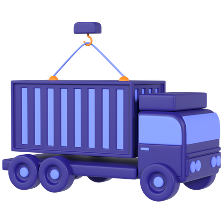 Lastwagen  3D Icon