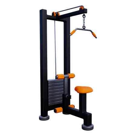 Lat Pull Down  3D Icon